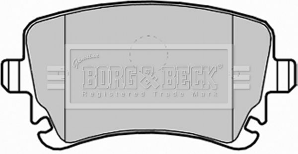 BORG & BECK Комплект тормозных колодок, дисковый тормоз BBP1930